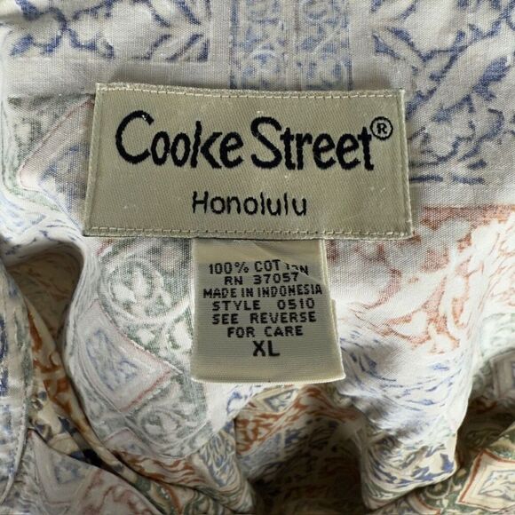 Cooke Street 100% Cotton Hawaiian Short Sleeve Shirt - Men’s XL - Picture 6 of 7